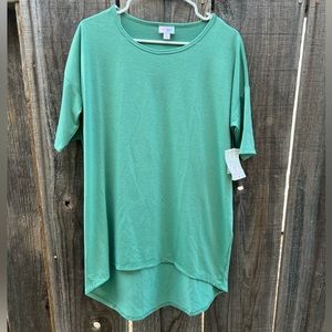 NWT LuLaRoe perfect green Irma top